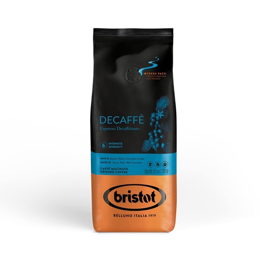 Bristot Decaf gemahlen 250 g (Entkoffeiniert)